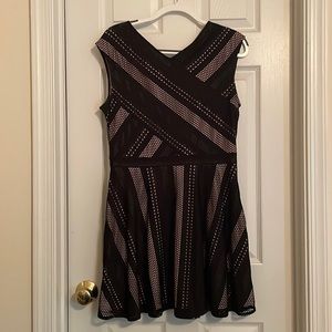 BCBG Max Azria Black & Nude Mini Dress